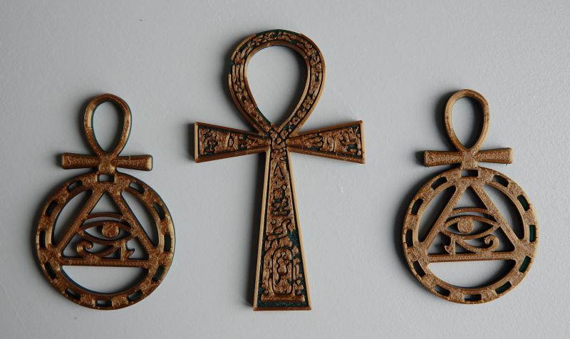 Egyptian Ankh and Horus Eyes