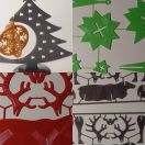 Flat Christmas decorations
