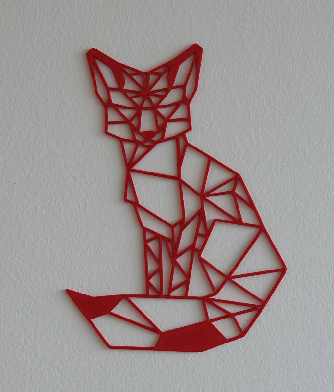 Viewing 3d-printing→wall-art→fox